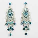512346-110 turquoise crystal earring